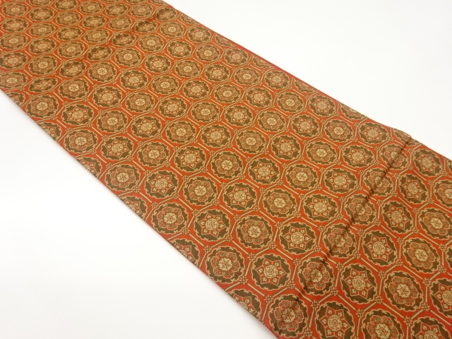 JAPANESE FUKURO OBI / WOVEN FLOWER CREST